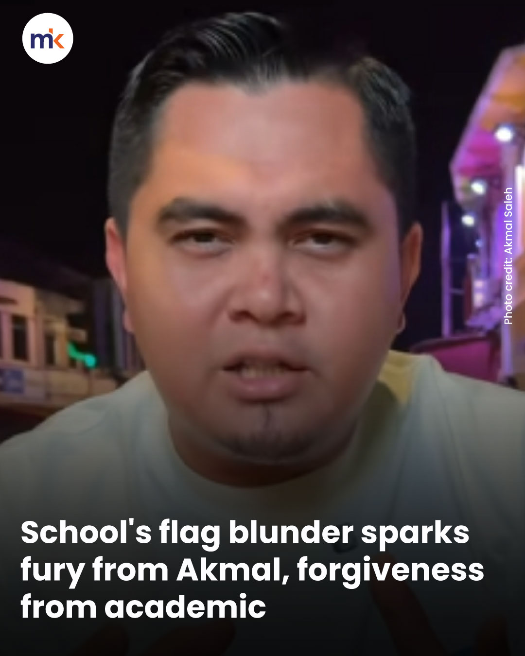 School's flag blunder sparks fury from Akmal, forgiveness from academic
