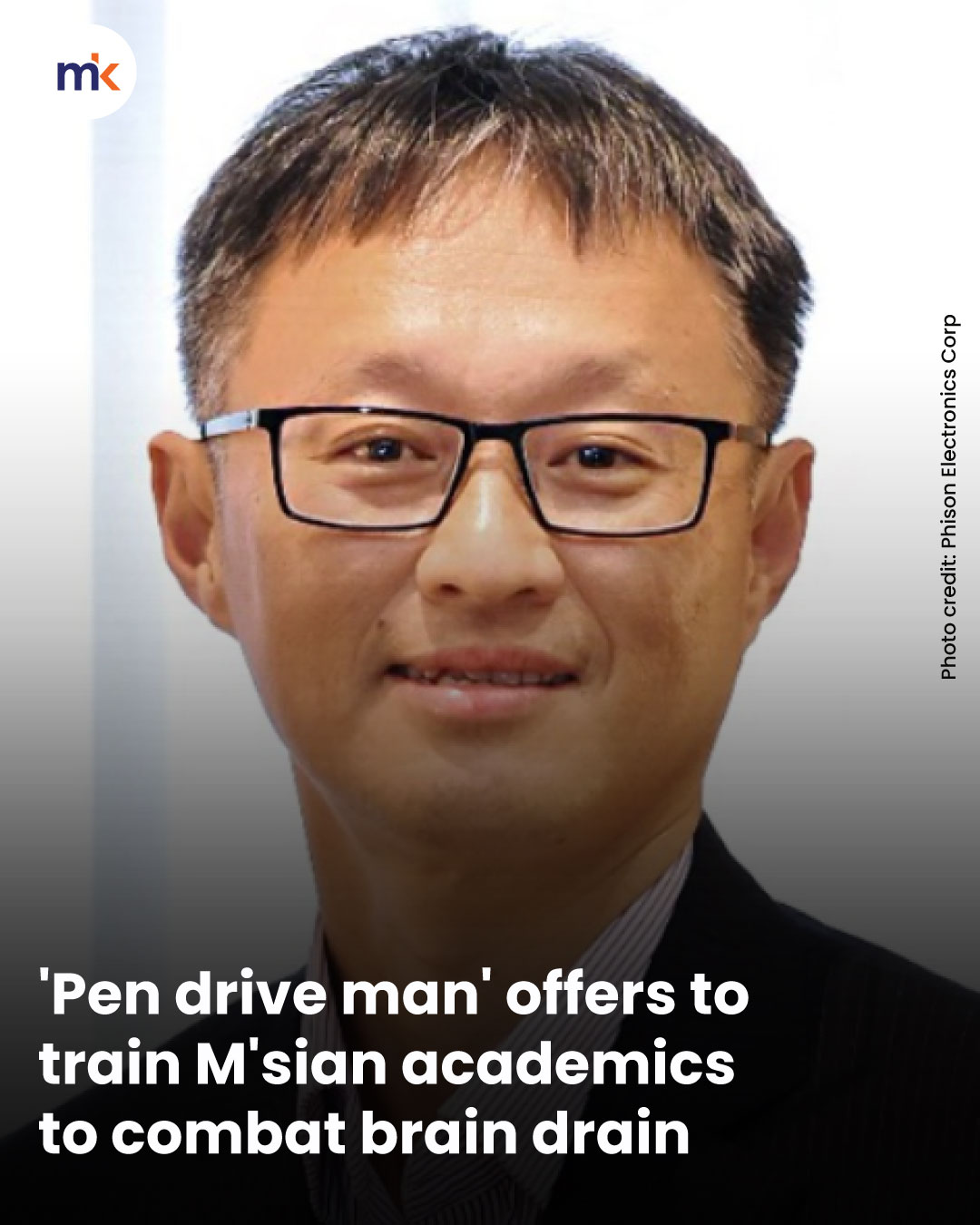 'Pen drive man' offers to train M'sian academics to combat brain drain