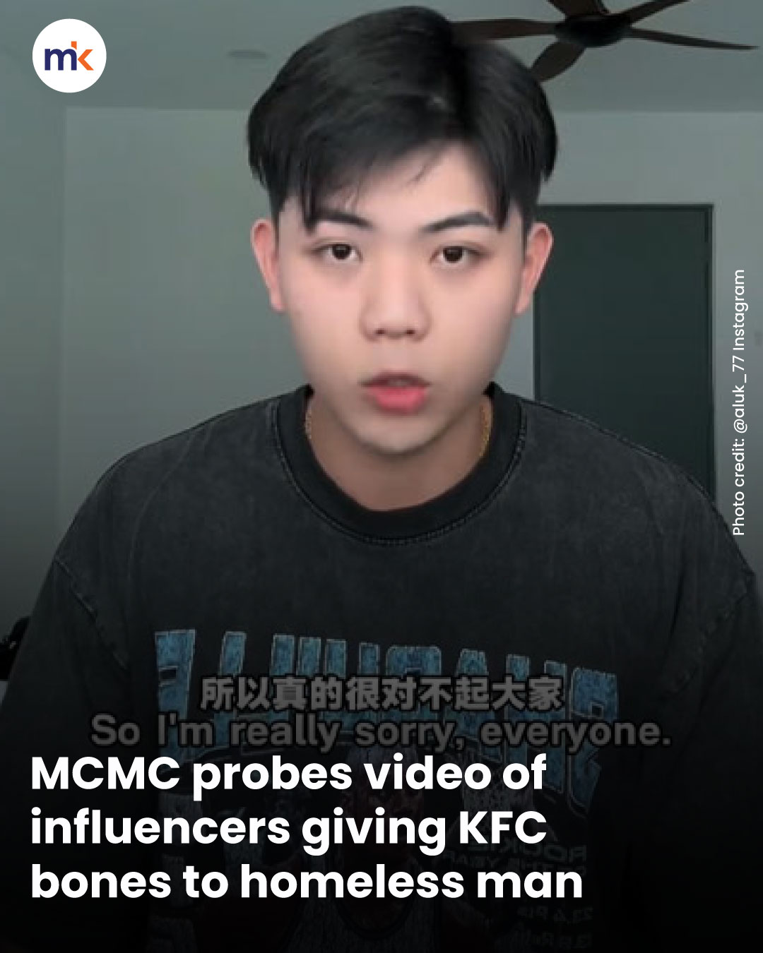 MCMC probes video of influencers giving KFC bones to homeless man