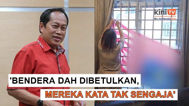 Bendera terbalik di klinik gigi Pontian! Ahmad Maslan minta bertenang