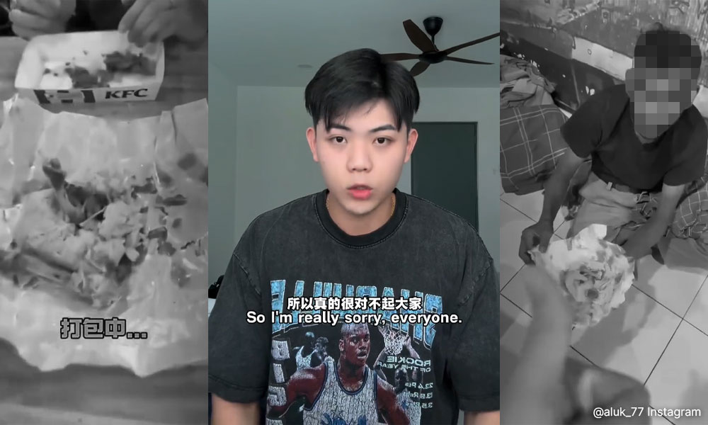 Influencers sorry for chicken bone stunt, say homeless man gave consent
