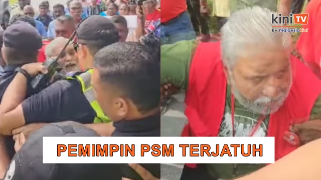 Demo luar Parlimen bertukar kecoh, PSM bergelut dengan polis