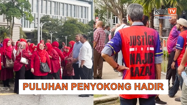 Titah adendum: Penyokong Najib hadir beri sokongan di Istana Kehakiman
