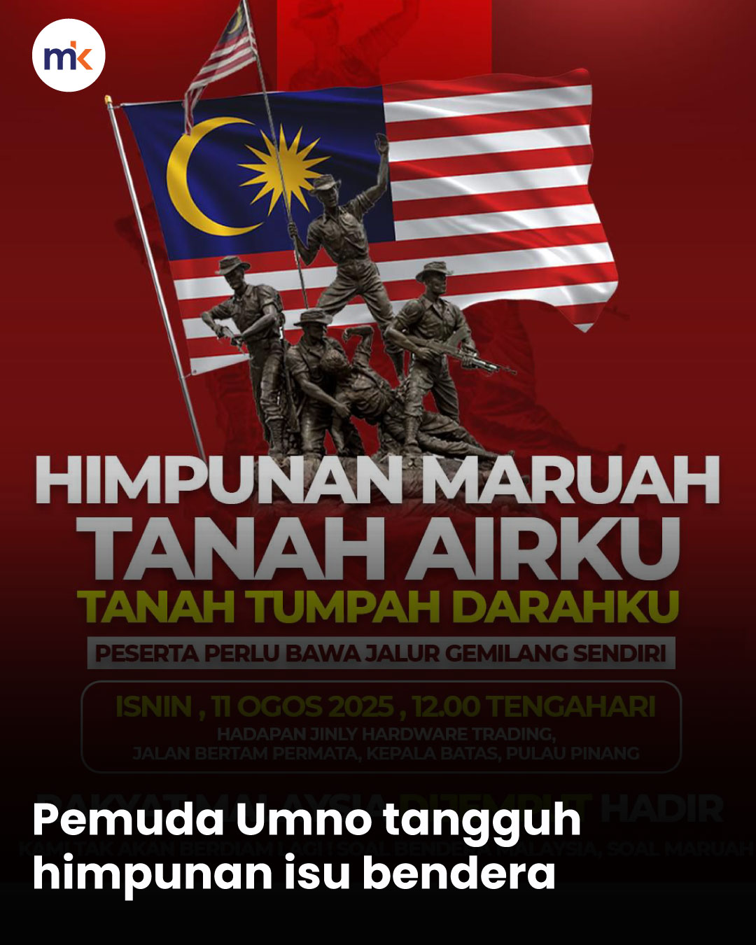 Pemuda Umno tangguh himpunan isu bendera