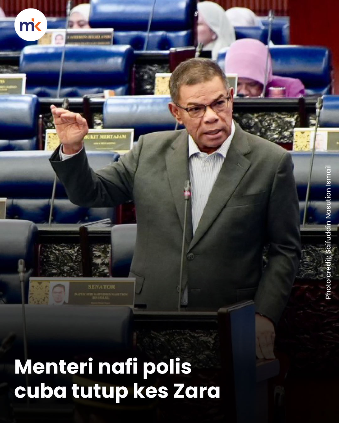 Menteri nafi polis cuba tutup kes Zara