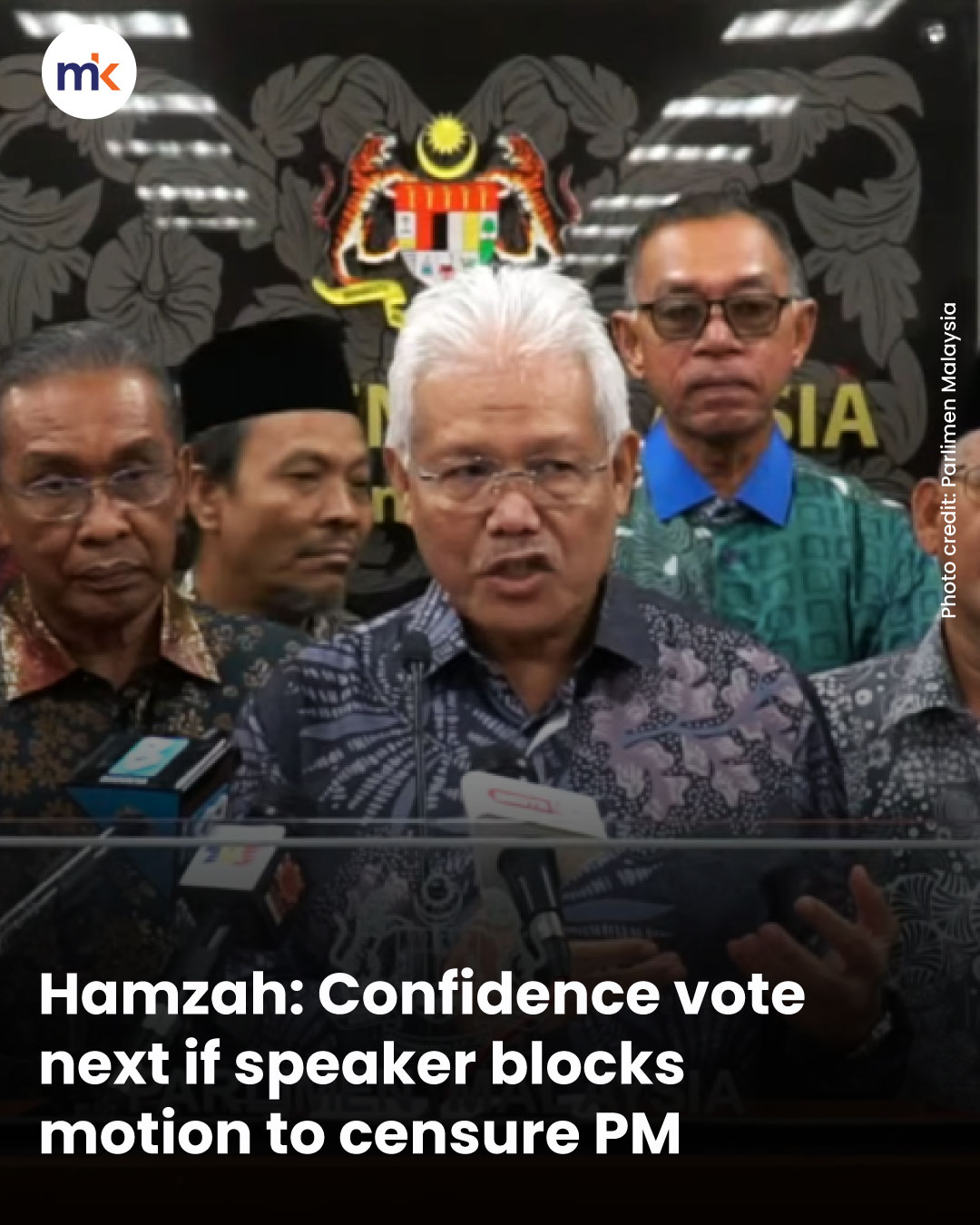 Hamzah: Confidence vote next if speaker blocks motion to censure PM