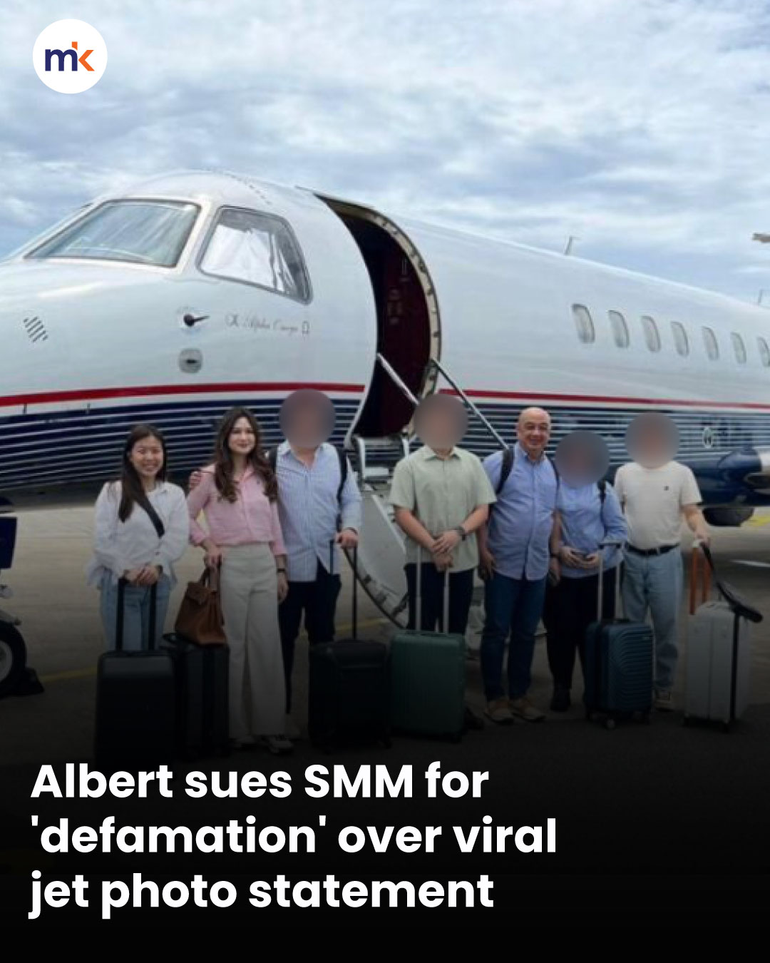 Albert sues SMM for 'defamation' over viral jet photo statement