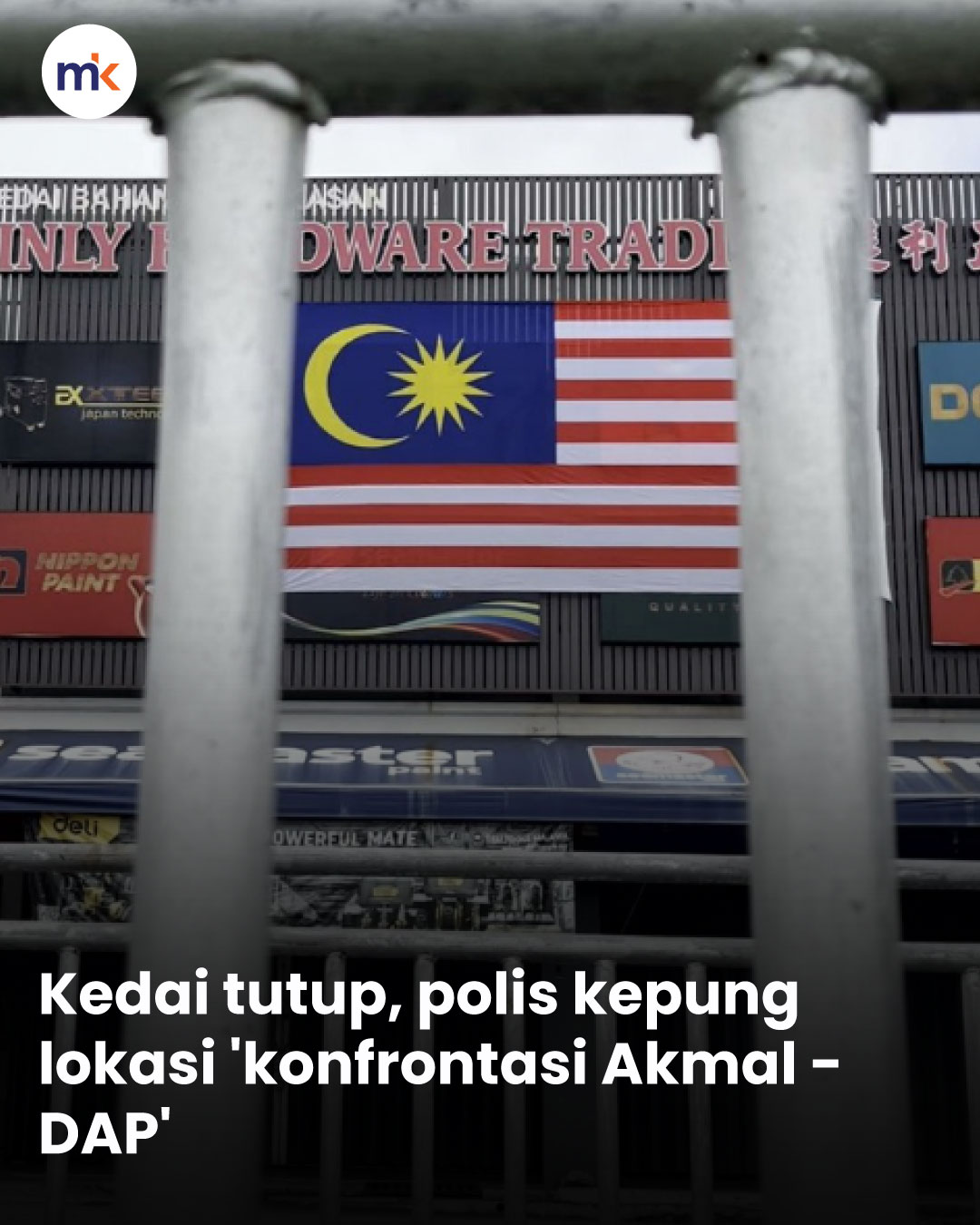 Kedai tutup, polis kepung lokasi 'konfrontasi Akmal-DAP'