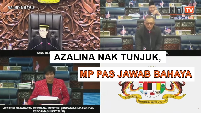 Baju round neck Azalina cetus gelak tawa di Dewan Rakyat