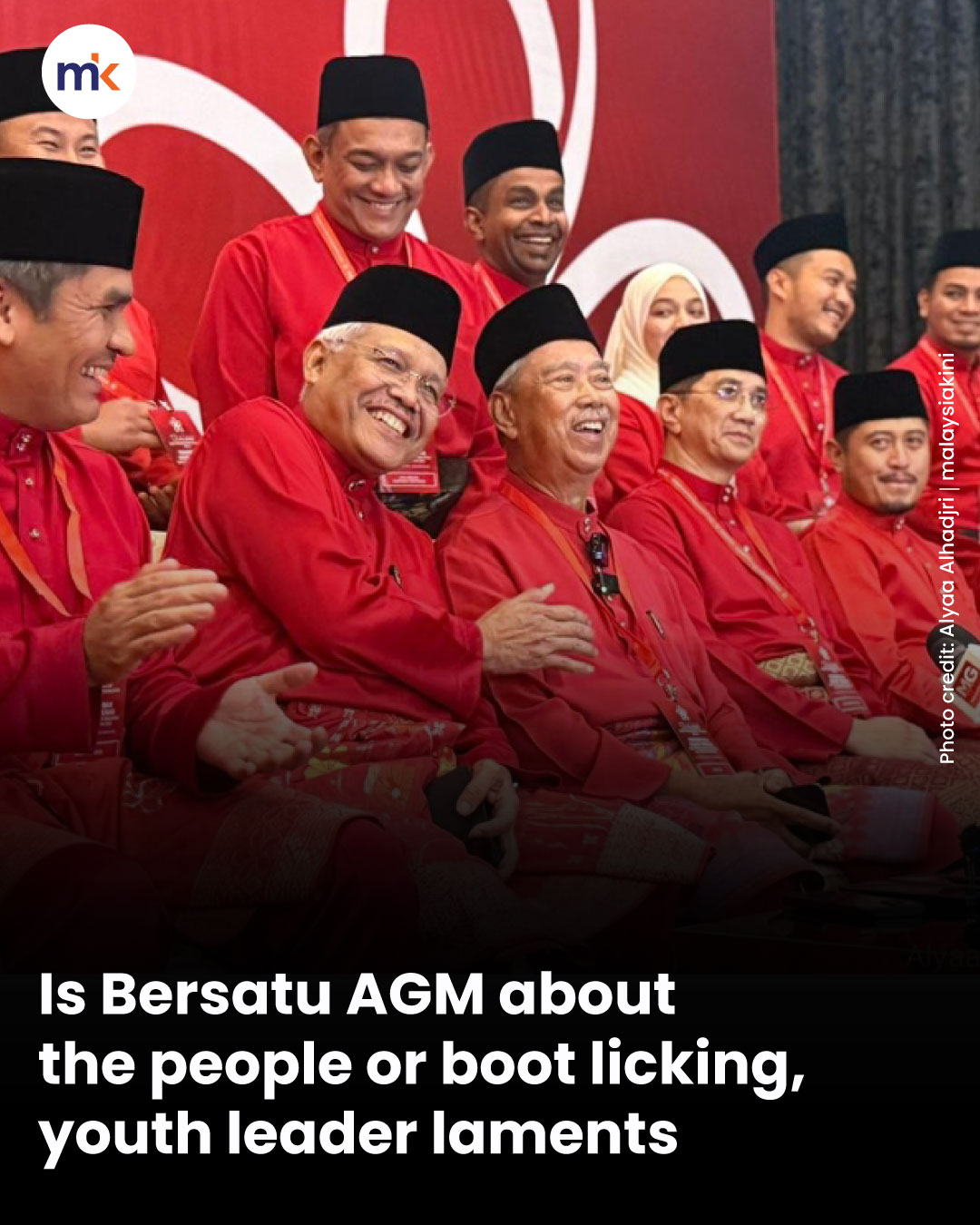 Is Bersatu AGM about the people or boot licking, youth leader laments