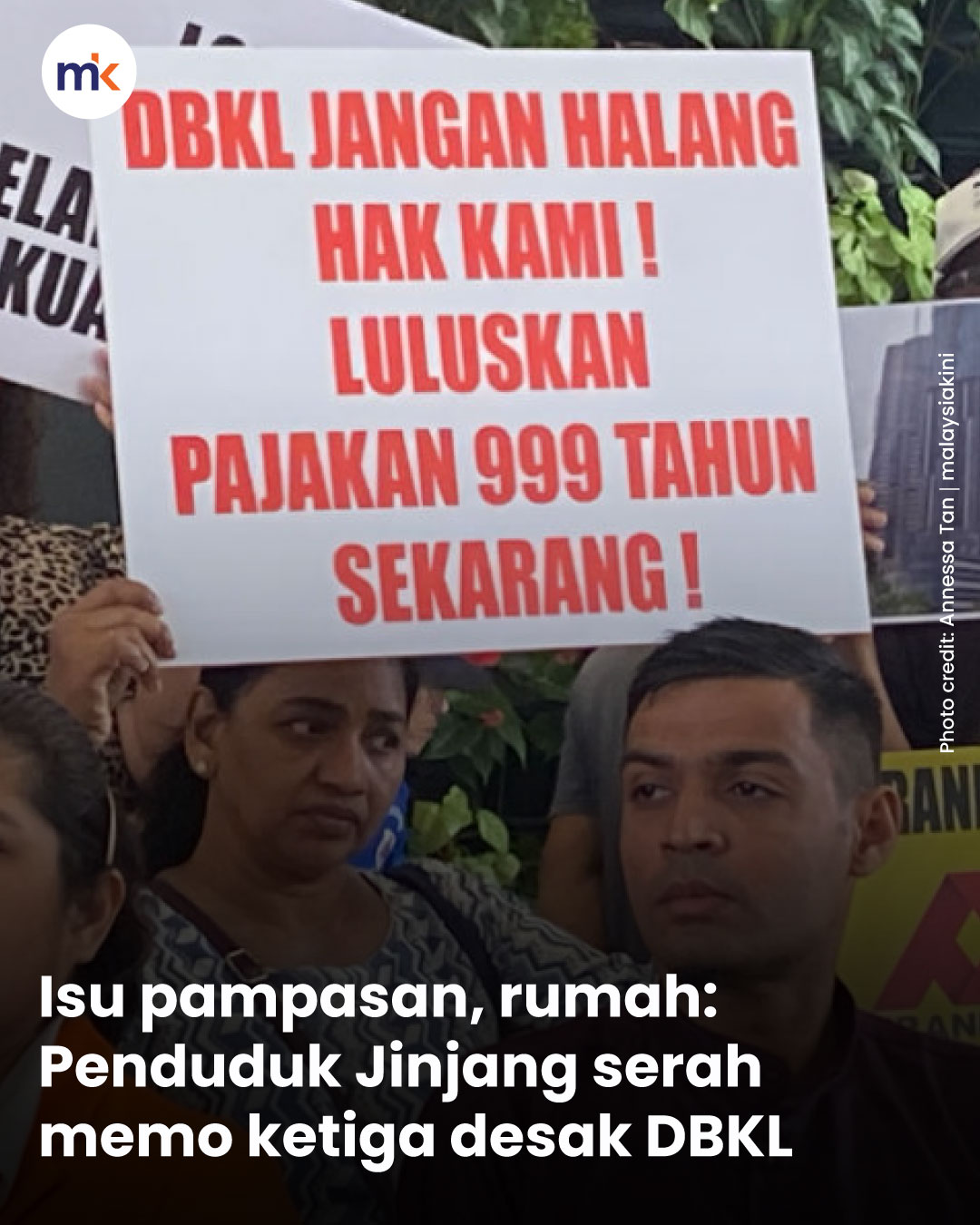 Isu pampasan, rumah: Penduduk Jinjang serah memo ketiga desak DBKL
