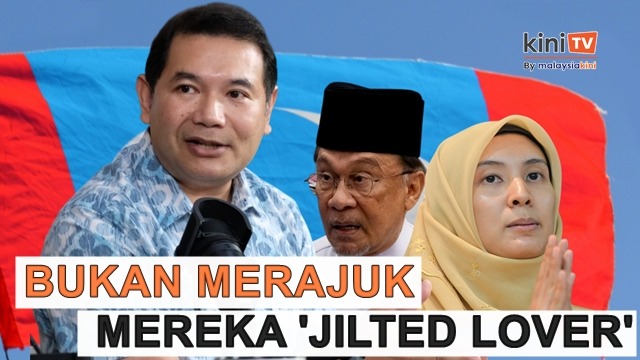 ''Saya bukan merajuk, cuma mereka yang ‘jilted lovers’ dalam PKR", kata Rafizi