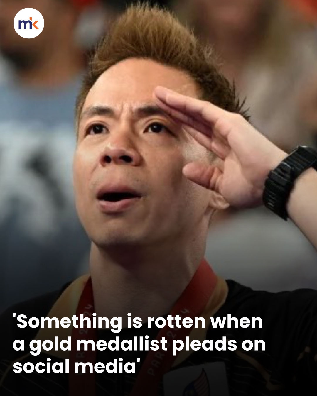 'Something is rotten when a gold medallist pleads on social media'