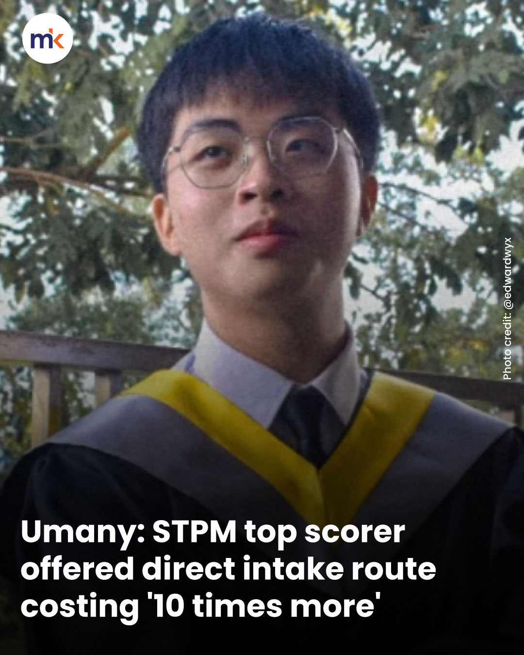 Umany: STPM top scorer offered direct intake route costing '10 times more'