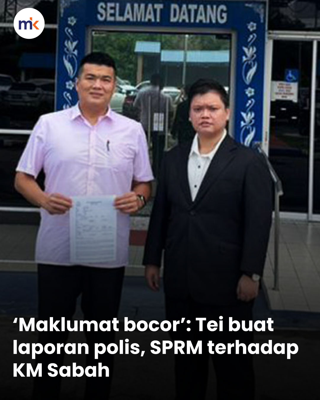 ‘Maklumat bocor’: Tei buat laporan polis, SPRM terhadap KM Sabah