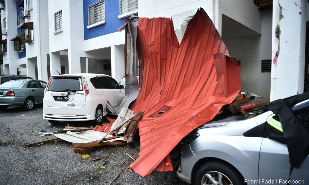 'Tornado' like thunderstorm traumatises Lembah Pantai residents