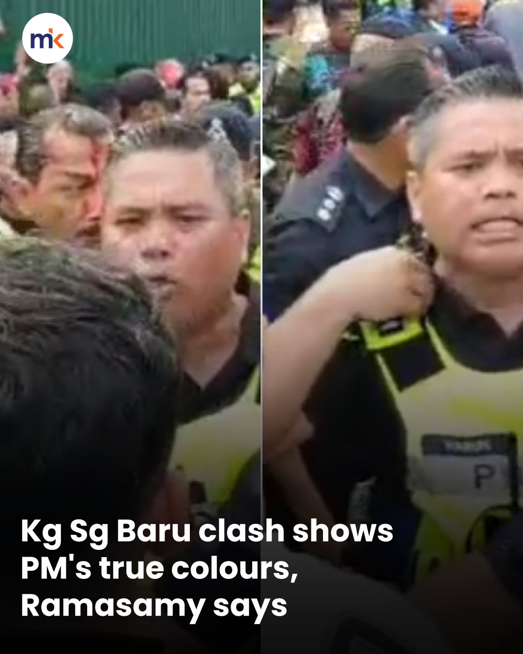 Kg Sg Baru clash shows PM's true colours, Ramasamy says