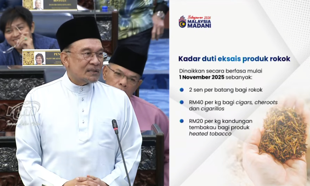 Duti eksais rokok, arak dinaikkan bermula November 1 0ca990b750b7f3c27c191a6c09ee9182