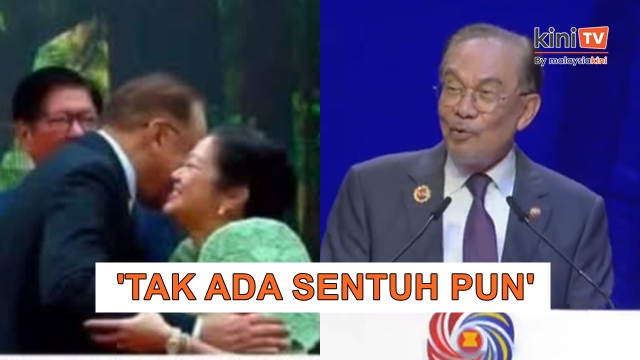 'Tak sentuh pun' - Anwar sanggah dakwaan 'cium pipi' isteri Marcos