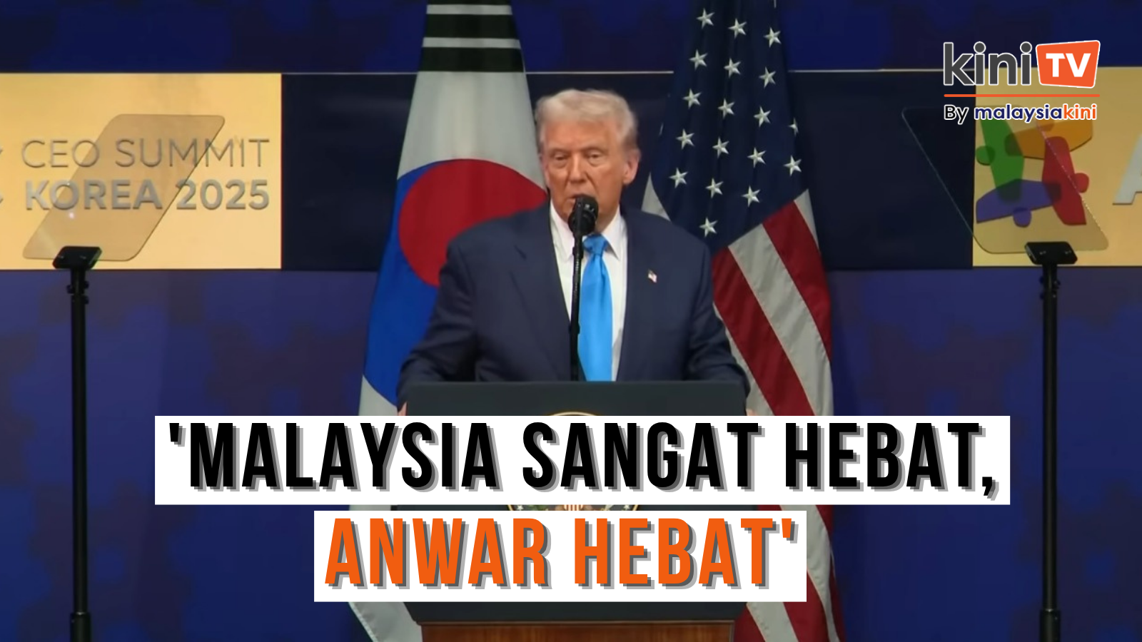 Trump puji Malaysia dan Anwar di pentas APEC Korea Selatan