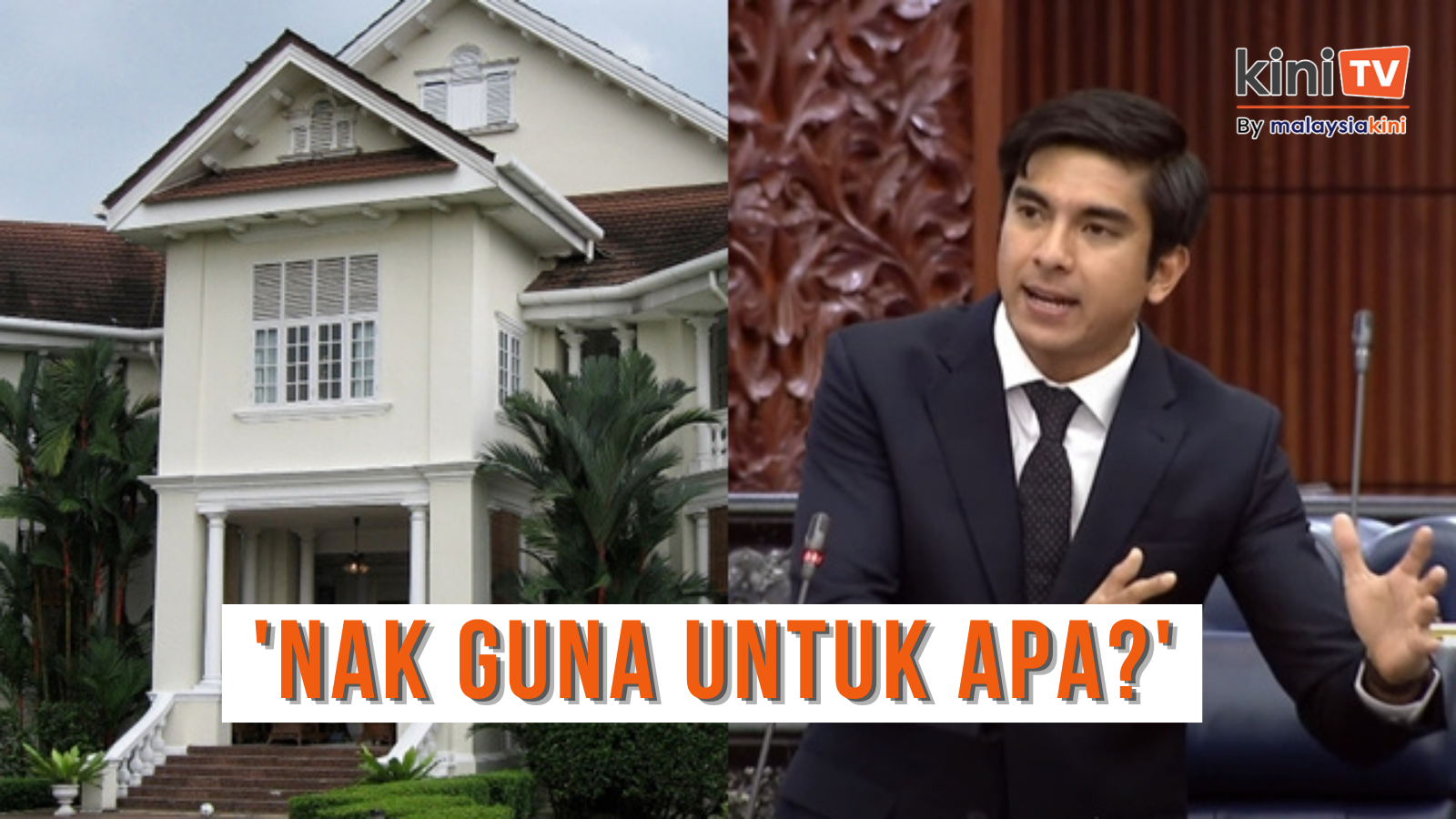 'Tak masuk akal' - Syed Saddiq persoal RM600 juta baiki Carcosa Seri Negara