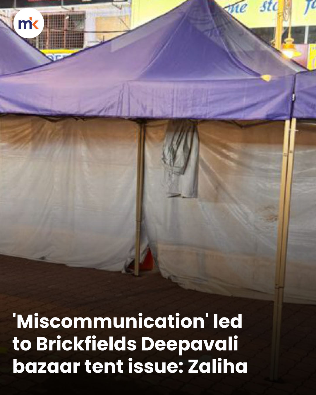 'Miscommunication' led to Brickfields Deepavali bazaar tent issue: Zaliha
