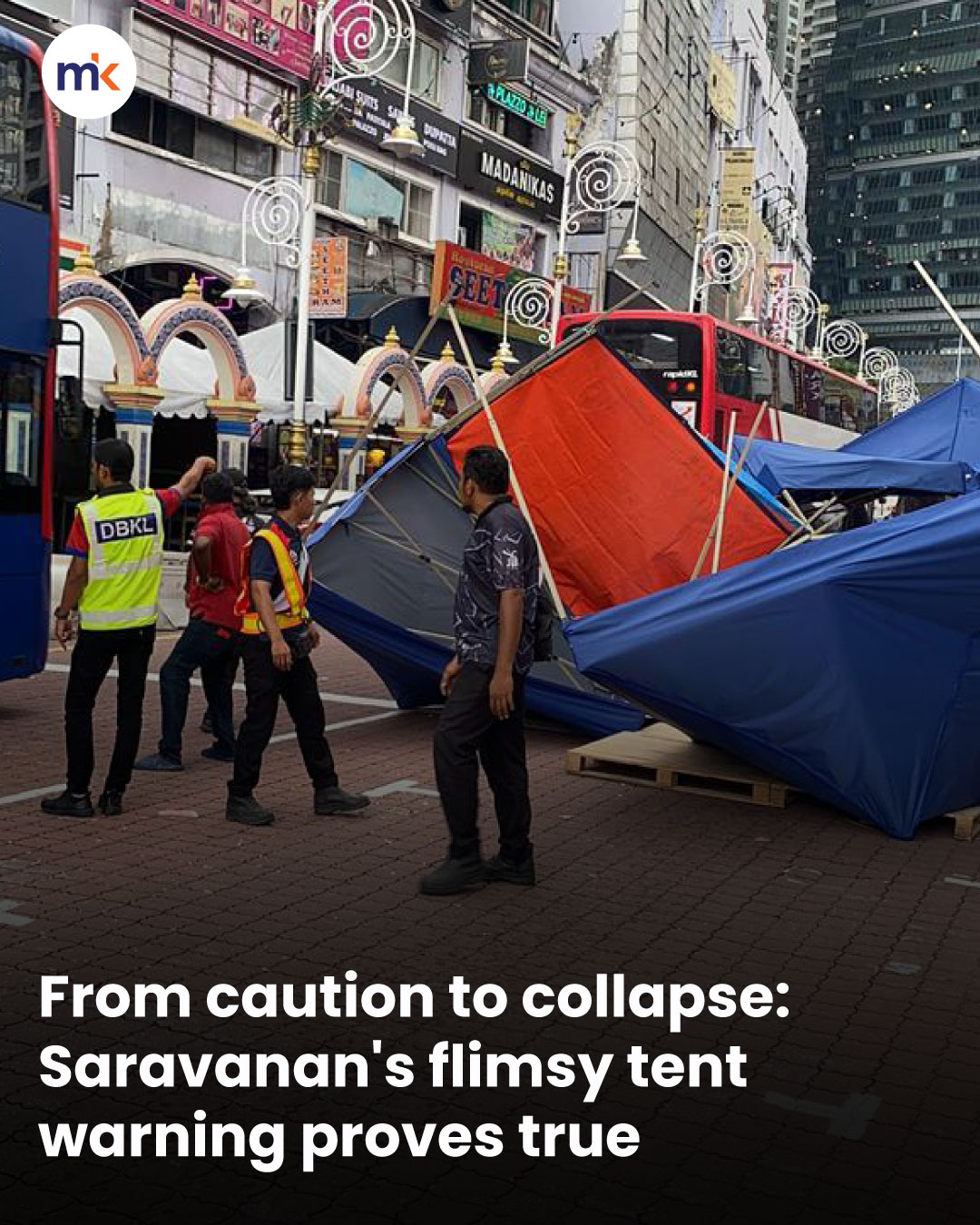 From caution to collapse: Saravanan's flimsy tent warning proves true