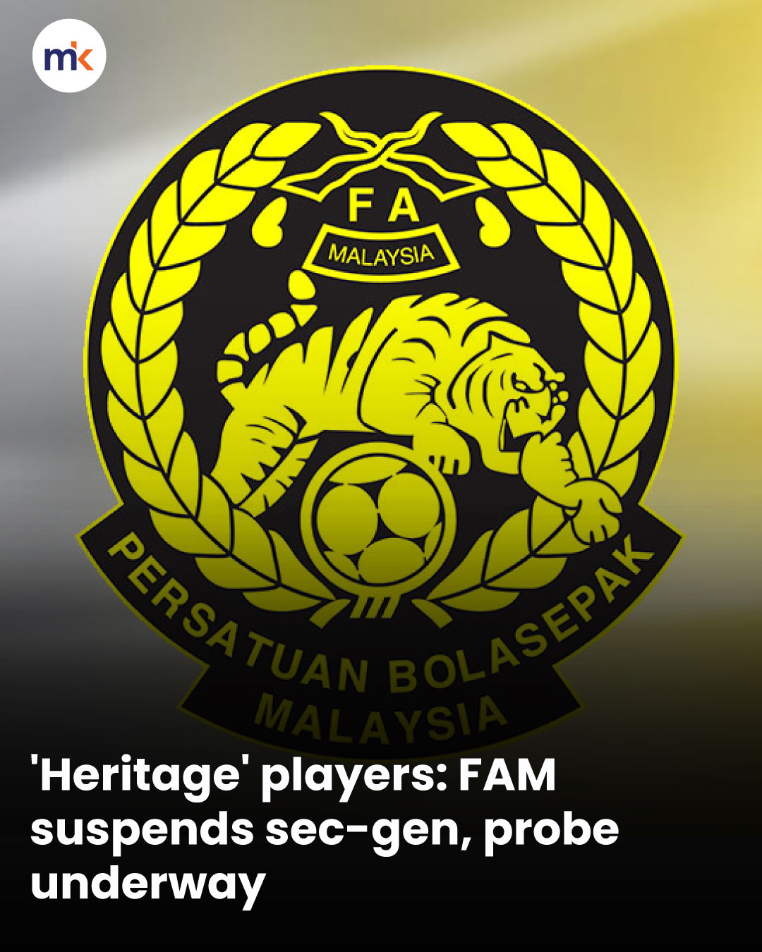 'Heritage' players: FAM suspends sec-gen, probe underway