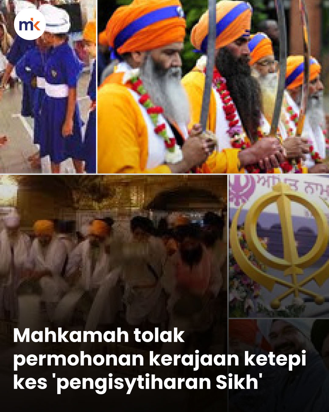 Mahkamah tolak permohonan kerajaan ketepi kes 'pengisytiharan Sikh'