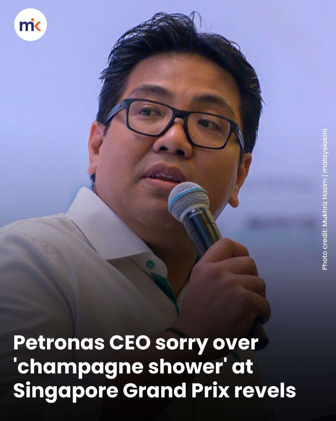 Petronas CEO sorry over 'champagne shower' at Singapore Grand Prix revels