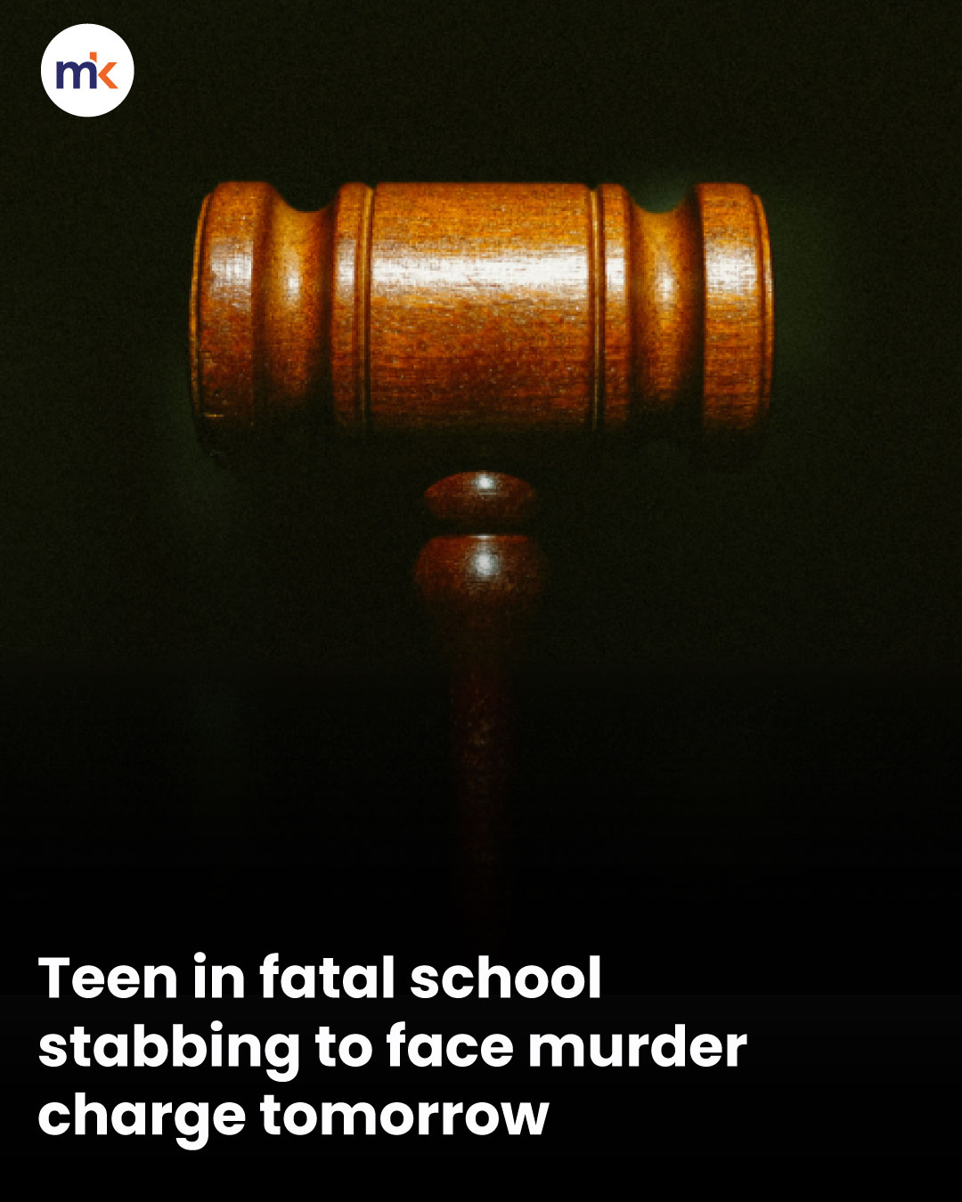 Teen in fatal school stabbing to face murder charge tomorrow