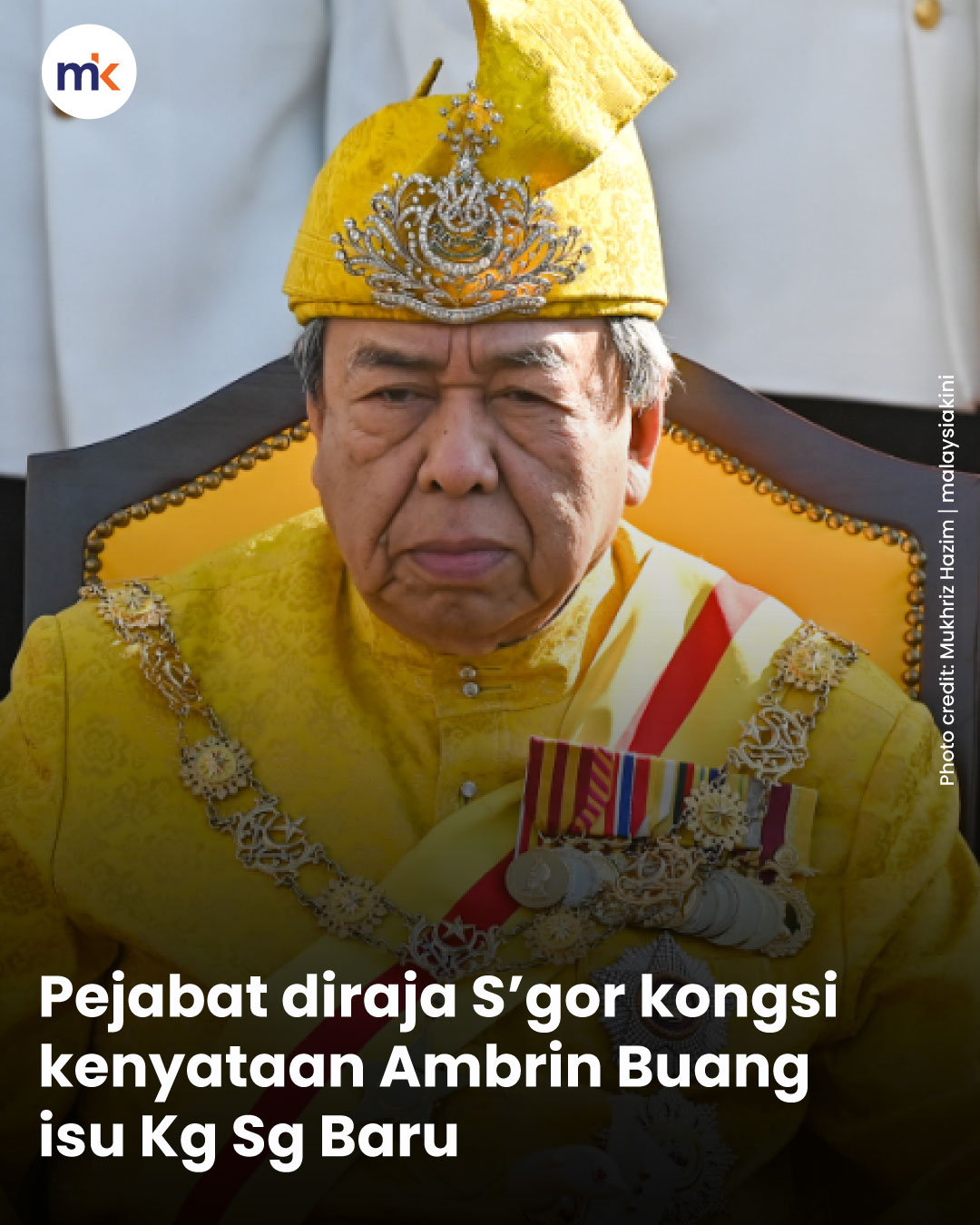 Pejabat diraja S’gor kongsi kenyataan Ambrin Buang isu Kg Sg Baru