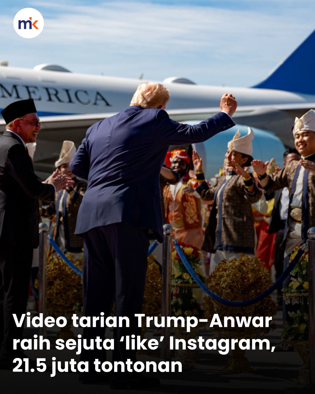 Video tarian Trump-Anwar raih sejuta ‘like’ Instagram, 21.5 juta tontonan