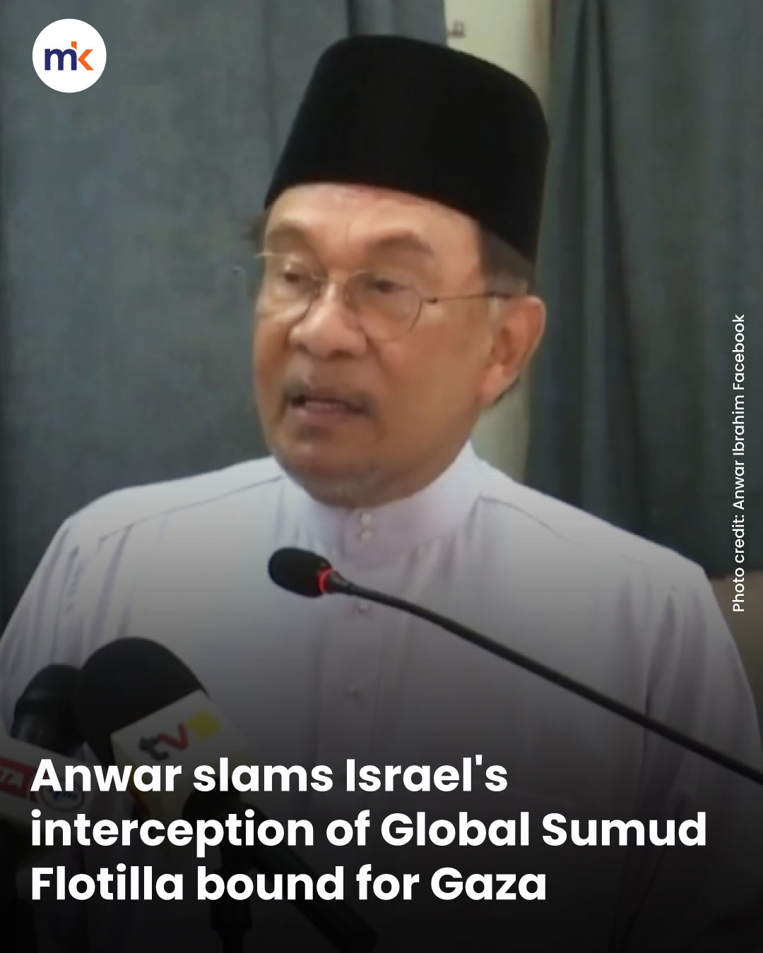 Anwar slams Israel's interception of Global Sumud Flotilla bound for Gaza