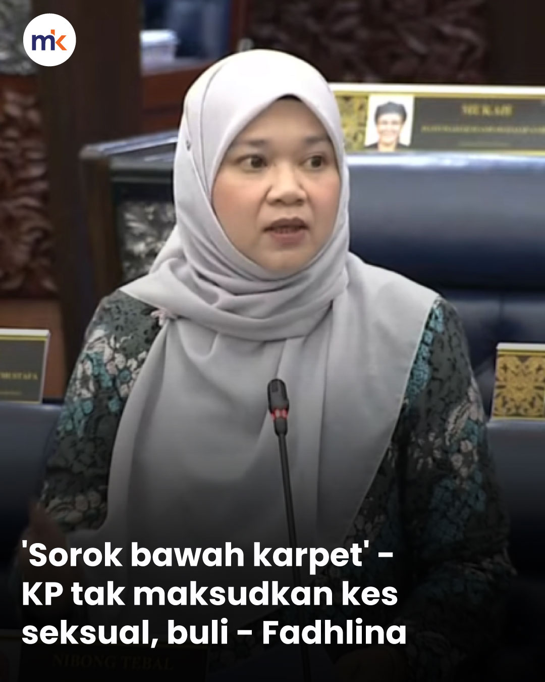 'Sorok bawah karpet' - KP tak maksudkan kes seksual, buli - Fadhlina
