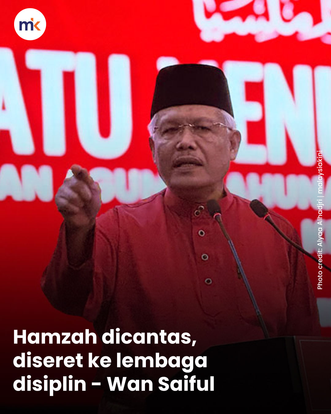 Hamzah dicantas, diseret ke lembaga disiplin - Wan Saiful