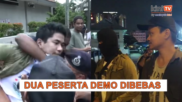Kecoh bergelut polis: 2 peserta demo ditahan sudah dibebaskan