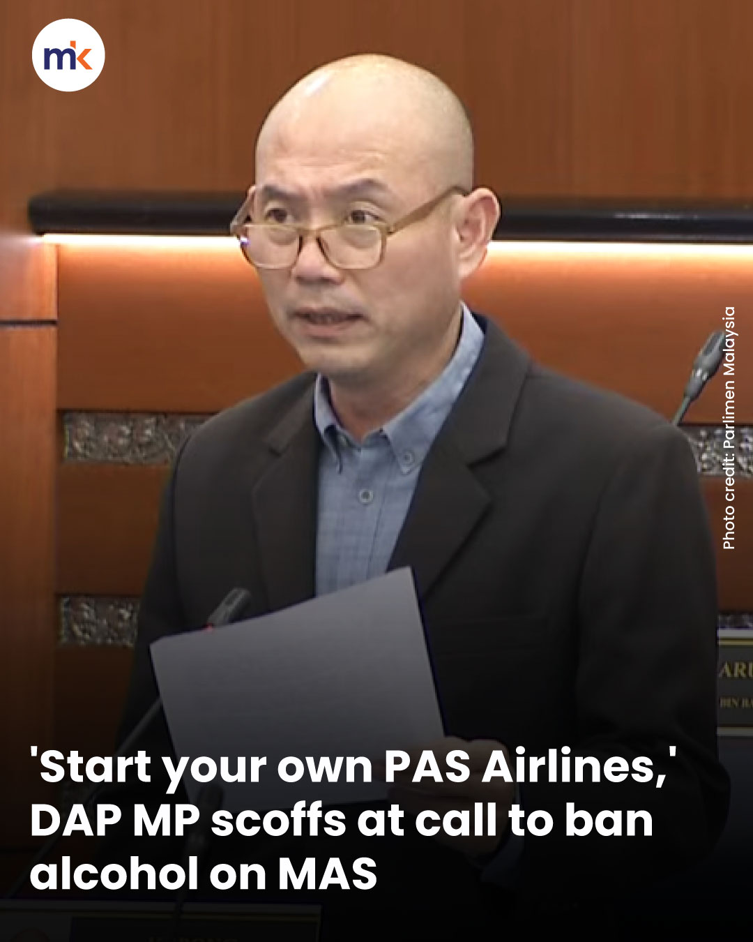 'Start your own PAS Airlines,' DAP MP scoffs at call to ban alcohol on MAS