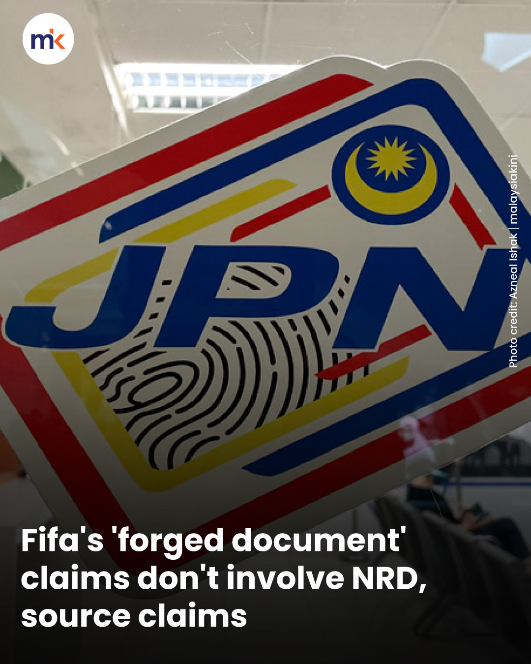 Fifa's 'forged document' claims don't involve NRD, source claims