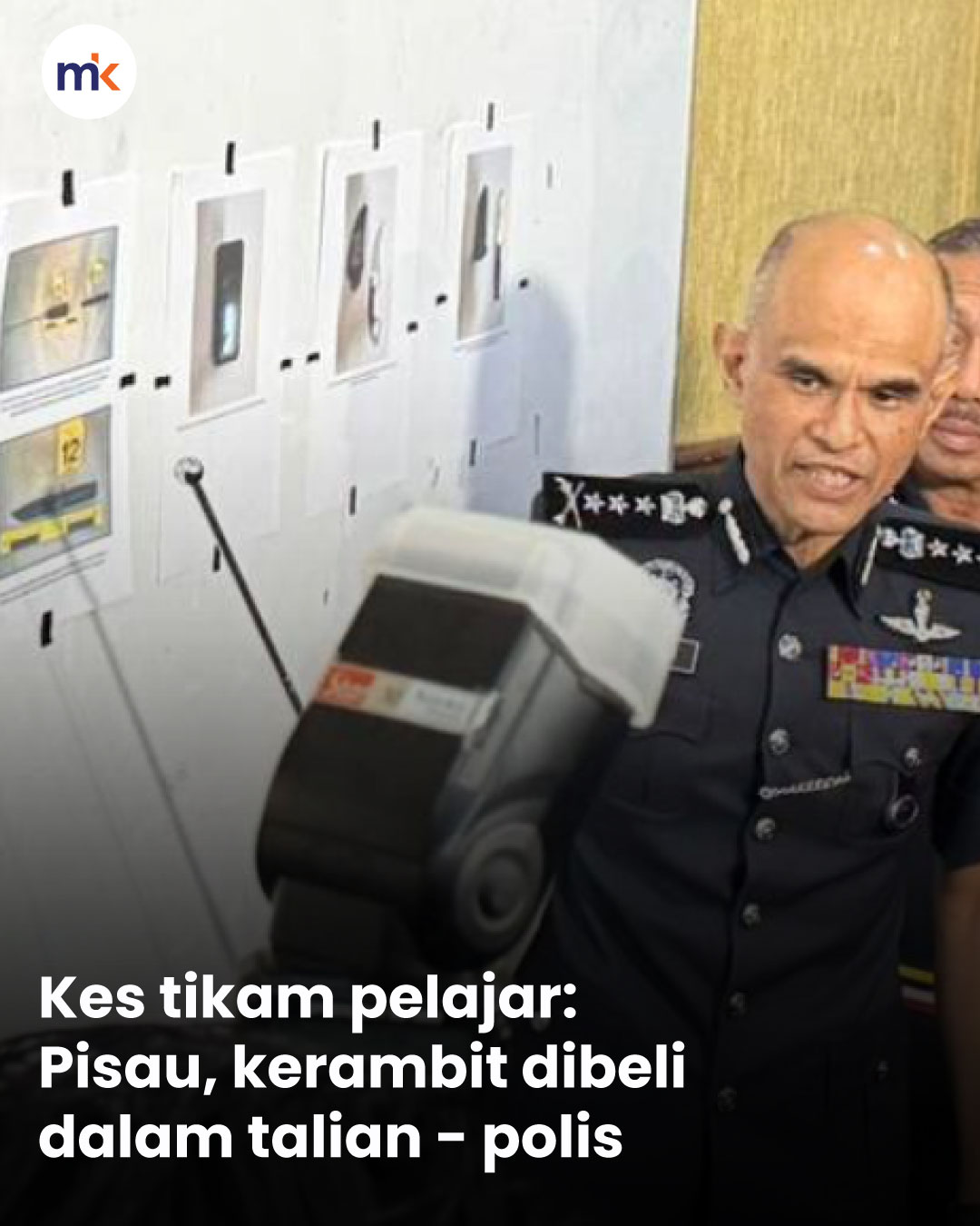 Kes tikam pelajar: Pisau, kerambit dibeli dalam talian - polis