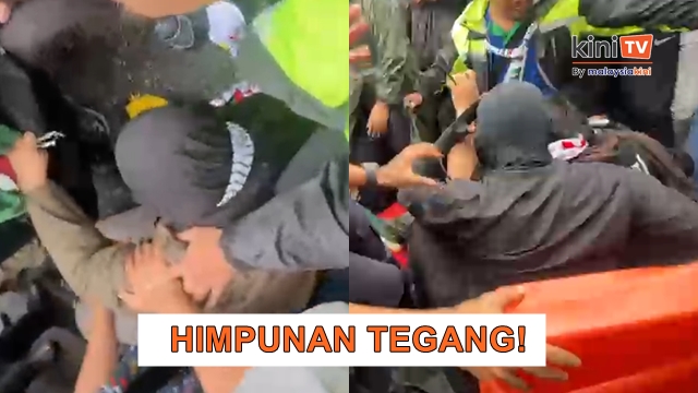 Himpunan hari ke-2 di kedutaan AS kecoh, wanita jatuh ditolak