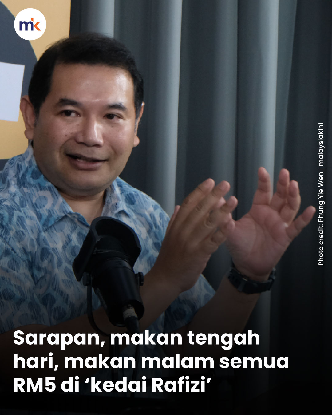 Sarapan, makan tengah hari, makan malam semua RM5 di ‘kedai Rafizi’