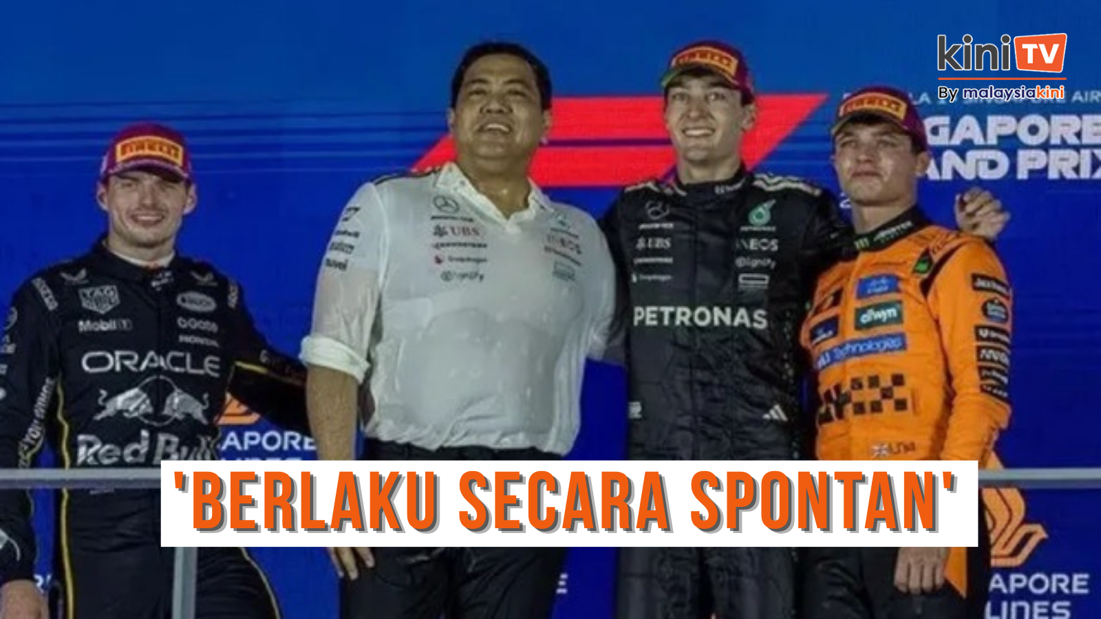 Mandi champagne: CEO Petronas mohon maaf, akui teruja rai kemenangan
