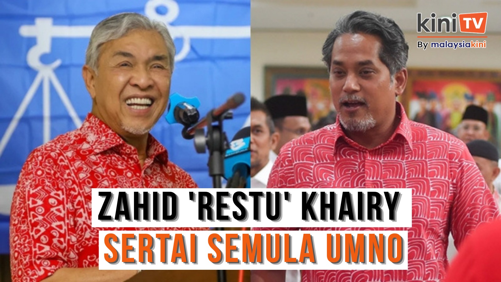 Zahid minta Khairy hantar borang sertai semula Umno - laporan
