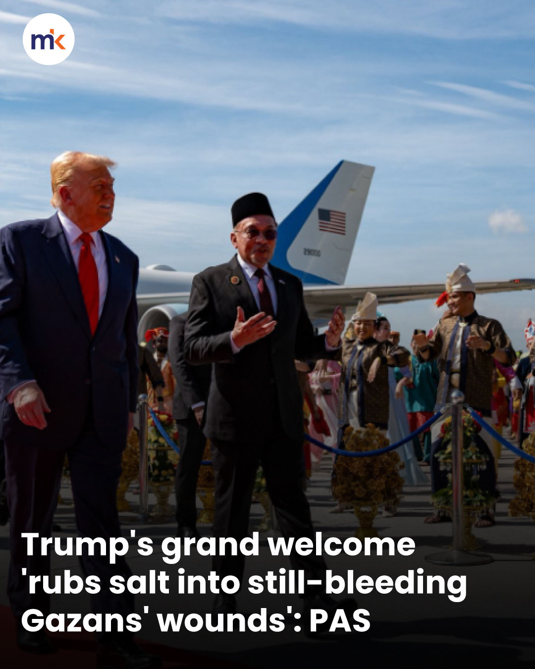 Trump's grand welcome 'rubs salt into still-bleeding Gazans' wounds': PAS