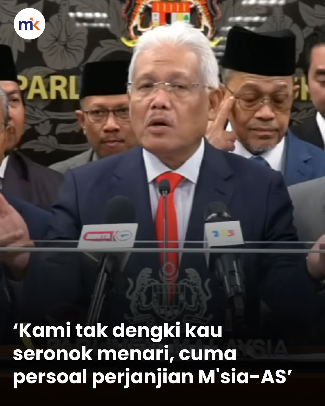 ‘Kami tak dengki kau seronok menari, cuma persoal perjanjian M'sia-AS’