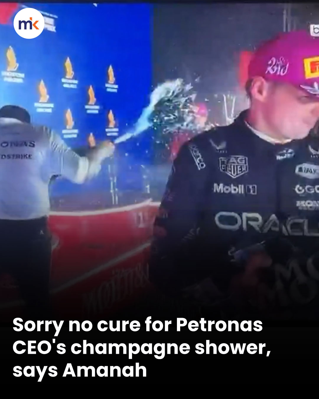 Sorry no cure for Petronas CEO's champagne shower, says Amanah