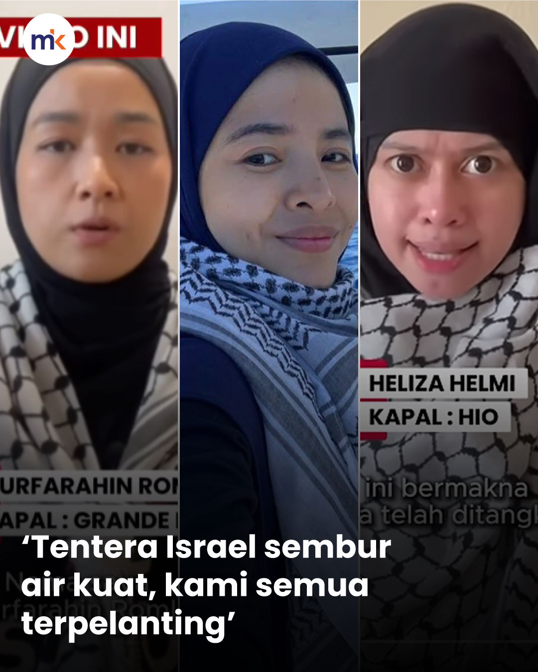 ‘Tentera Israel sembur air kuat, kami semua terpelanting’