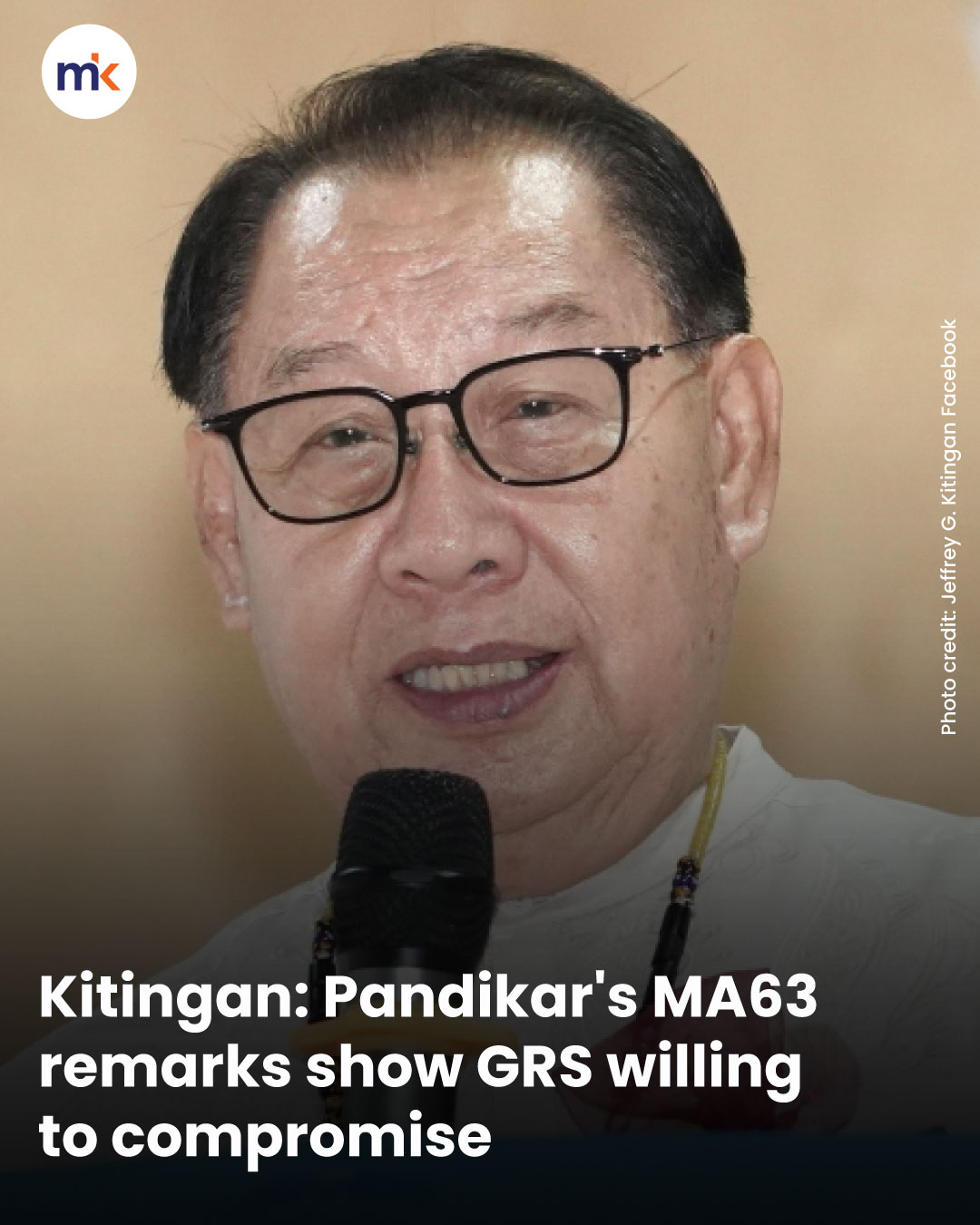 Kitingan: Pandikar's MA63 remarks show GRS willing to compromise