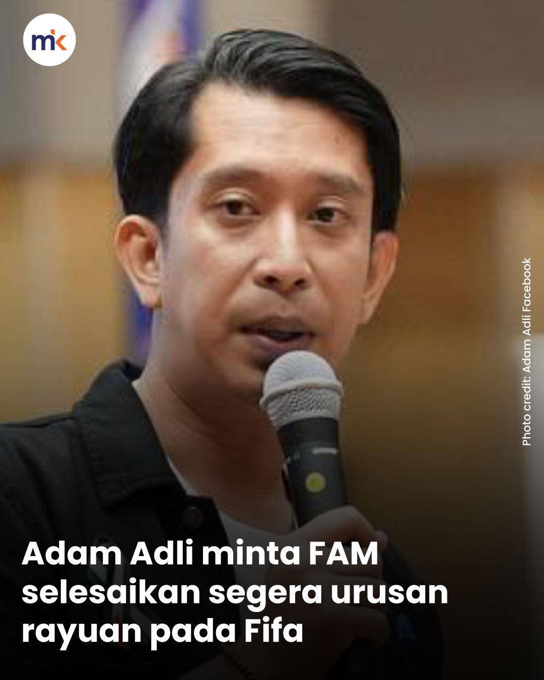 Adam Adli minta FAM selesaikan segera urusan rayuan pada Fifa
